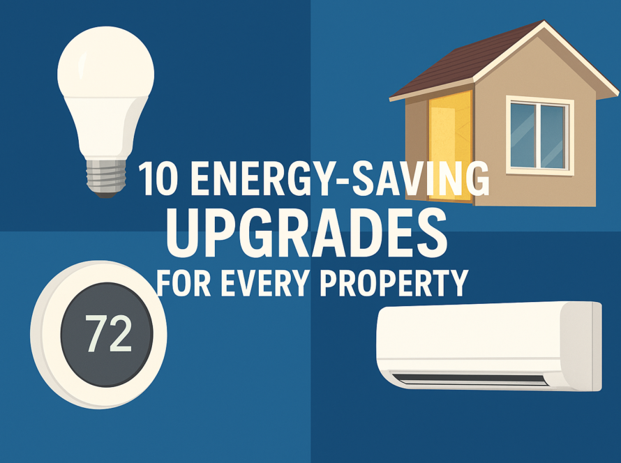 Energy-Saving property upgrades including LED lighting, insulation, and smart thermostats
