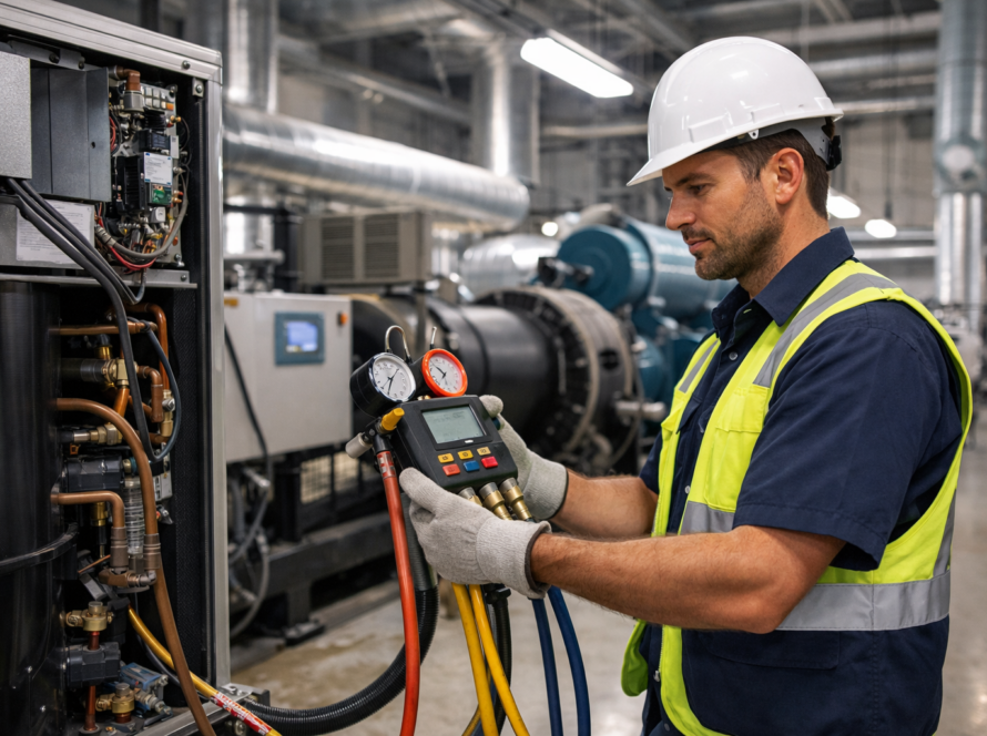 Regular HVAC maintenance improving performance in large facility